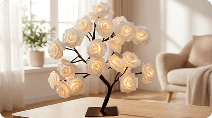 📢📢70% OFF!!⏰🌹Rose Flower Design Tree Night Light🌟