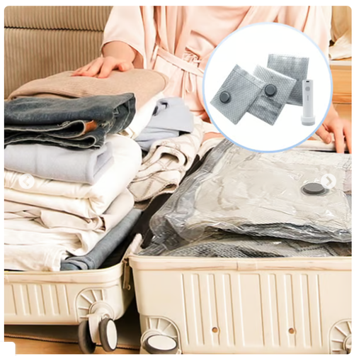 🧳 Hot Selling Vacuum Compression Bags | Travel Essentials for Space Saving