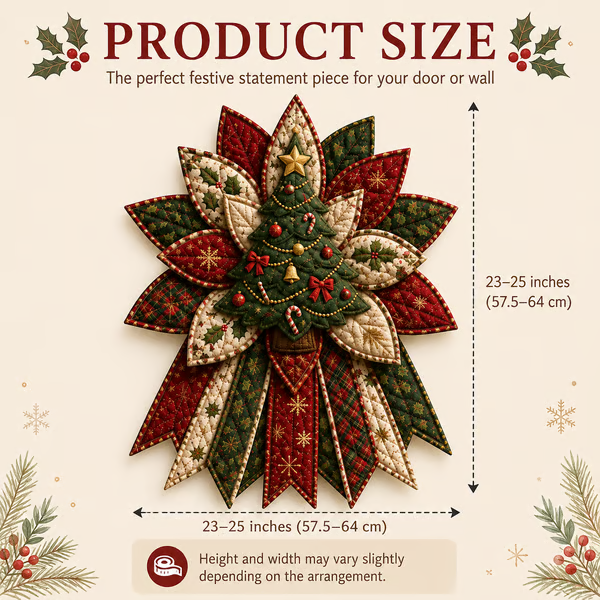 🎄Beginner-Friendly Oversized Christmas Character Quilted Door Hanger Sewing Kit | Complete Kit with All Tools & Step-by-Step Guide Included 💕