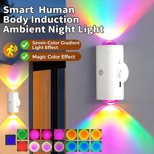 Smart Rechargeable LED Night Light with Motion Sensor