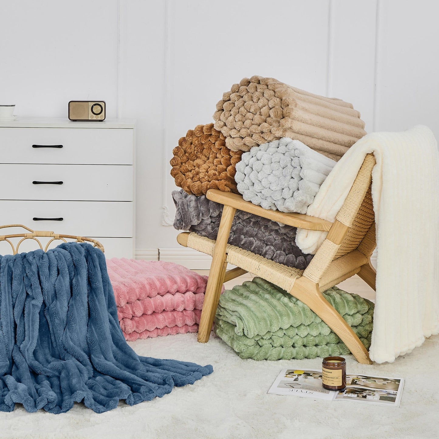 🎀Popular thickened plush nap blanket