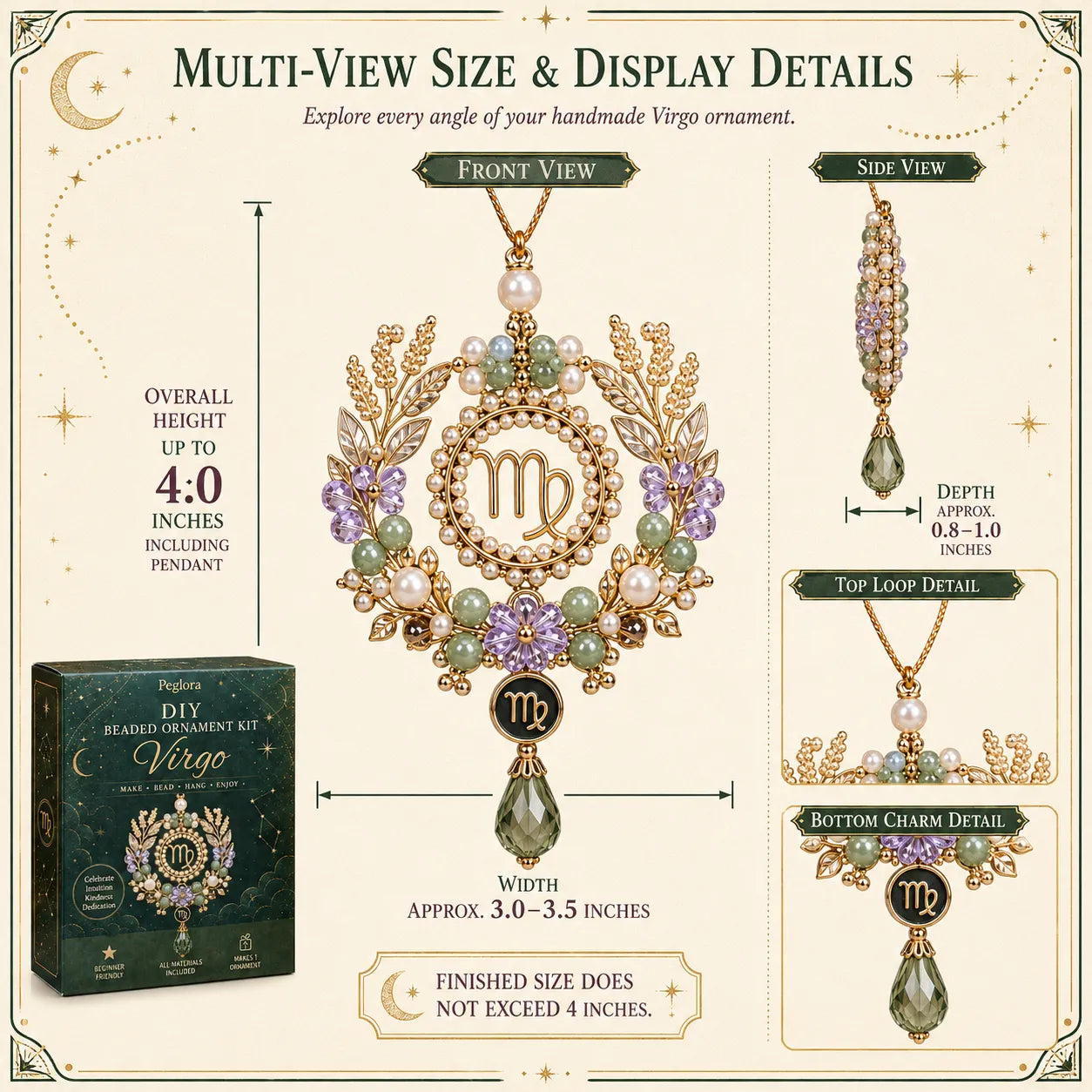 ✨ Zodiac Blessing Beaded Ornament DIY Kit