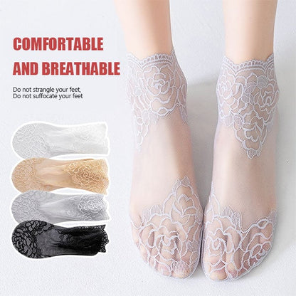 💋 Ladies Fashion Lace Socks🥳
