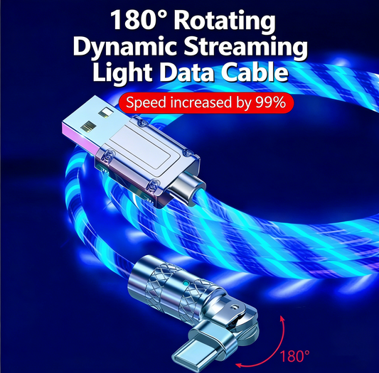 ⚡180° Rotating Streamer Data Cable