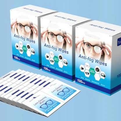 🔥Anti-Fog Lens Wipes(100 Pcs)
