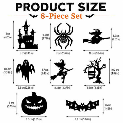 🎃 Battery-Powered Halloween LED Silhouette Wall Decorations