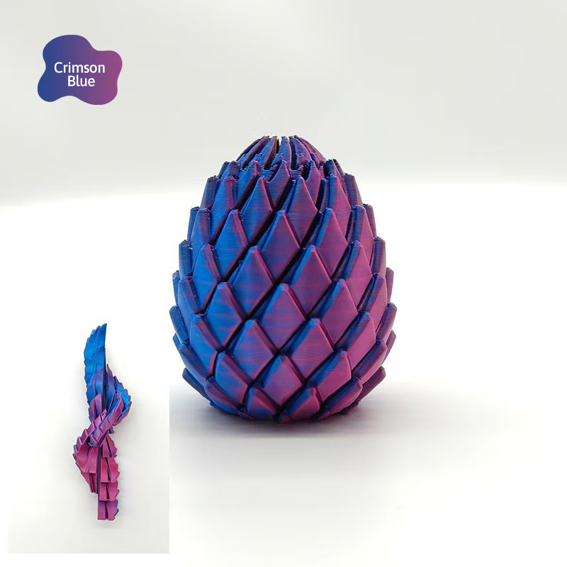 🎁3D-printed dragon egg🦖 = the ultimate stress reliever: just give it a twist, and your stress melts away 🔄