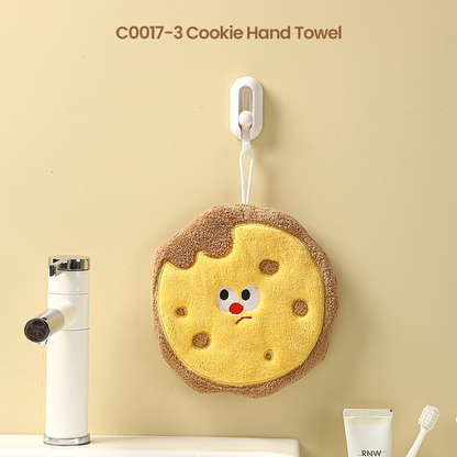 🧼✨ Thick Hanging Cartoon Coral Fleece Hand Towel | Save 60% Today Only