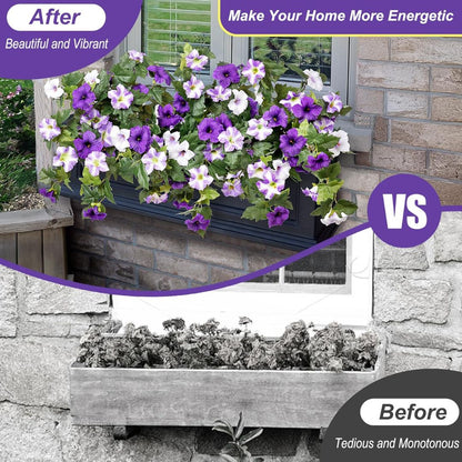 🔥Lifelike Faux Petunias: Weatherproof and UV-Resistant🌷