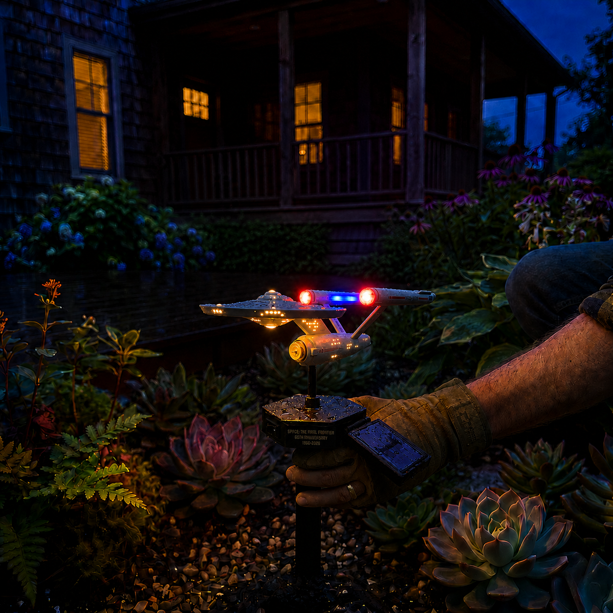 🌌 TODAY ONLY—🔥 Now Only 48% of the Original Price| Sci-Fi Starship Solar Garden Light