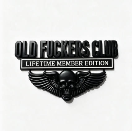 💀OLD F*CKERS CLUB Metal Car Emblem