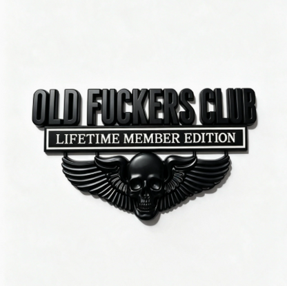 💀OLD F*CKERS CLUB Metal Car Emblem