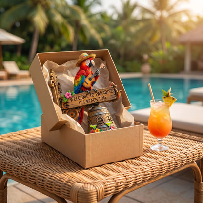🔥Limited Time 49% OFF | 🔔🏝️ Parrot Head Paradise Wall Bell