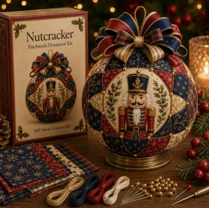 🇺🇸❤️Beginner-Friendly🎄 USA Christmas Patchwork Ornament DIY Kit