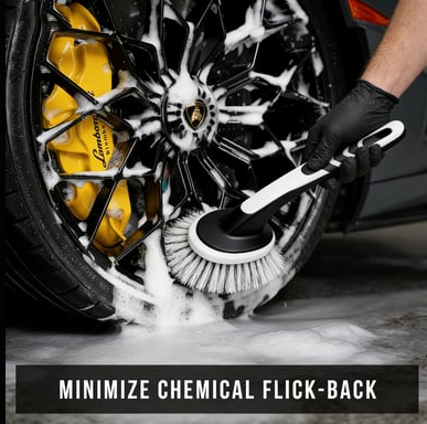🥳V+ Wheel Barrel Brush, Cleaning Brush for Wheels