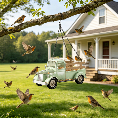 🚛🐦 Vintage Truck Bird Feeder – Add a Touch of Nostalgia to Your Garden|🔥Buy 2 FREE SHIPPING