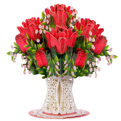 💐 3D Pop-Up Flower Bouquet Card – A Gift That Blooms