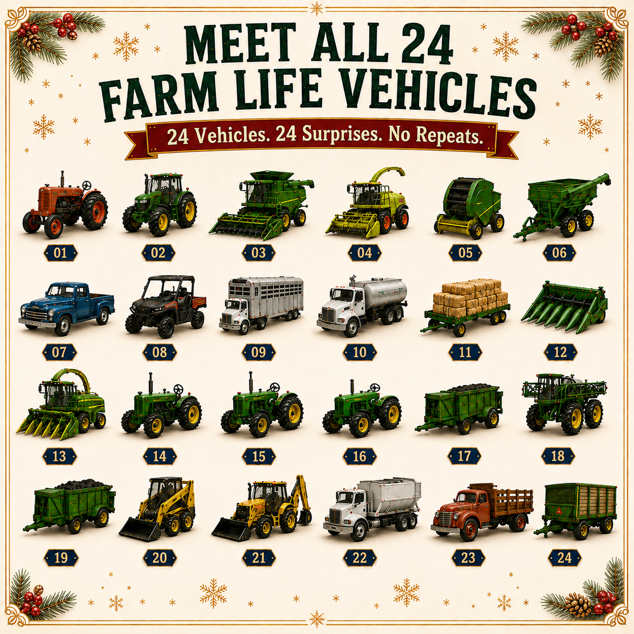 🏡🌾 The Farm Life We Remember – 24-Day Christmas Advent Calendar 🎄🚜