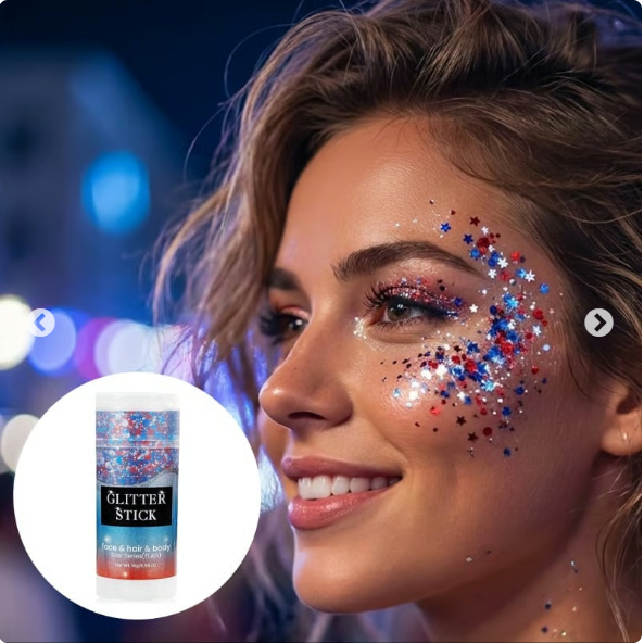 Hot Sale 🎇Red, White, & Blue Patriotic Glitter Stick 🔥