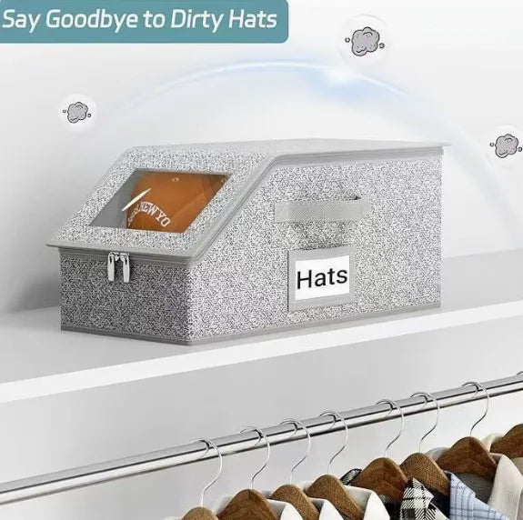 🔥Stackable Hat Storage Boxes for Baseball Caps