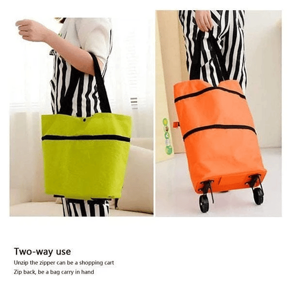 🏆 Last Day Special Price £12.99 ! 🔥 2-in-1 Shopping Bag Foldable Green Bag