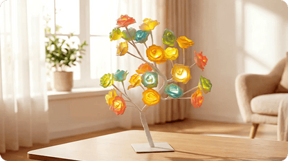 📢📢70% OFF!!⏰🌹Rose Flower Design Tree Night Light🌟