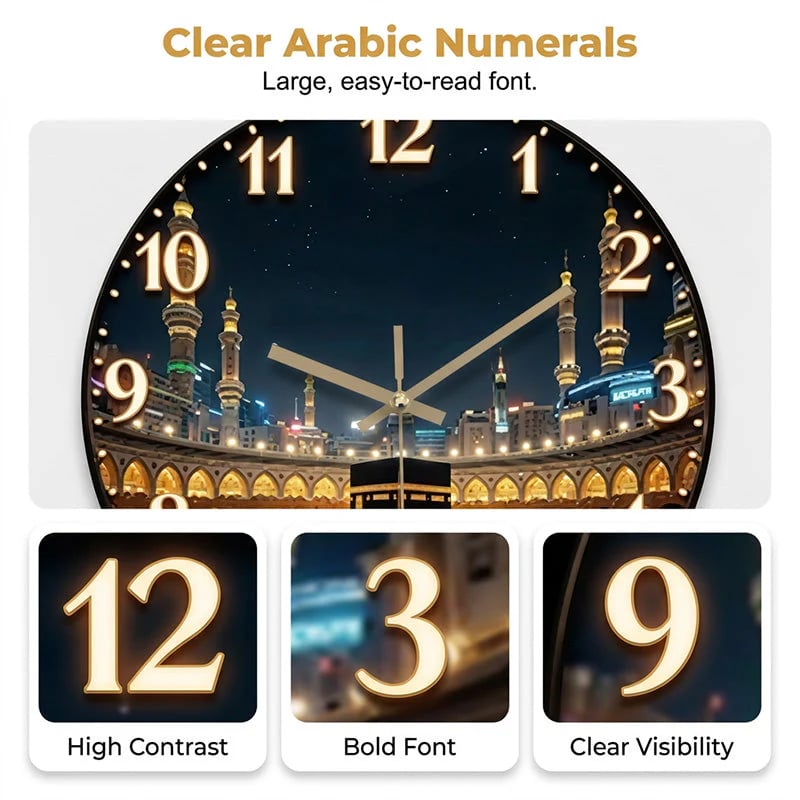 📢📢49% OFF !! ⏰Creative Wooden Silent Wall Clock