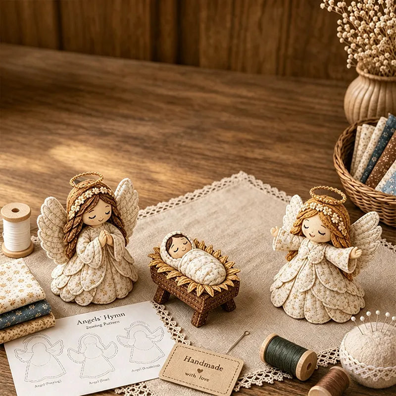 ✨ DIY Patchwork Nativity Scene Sewing Kit