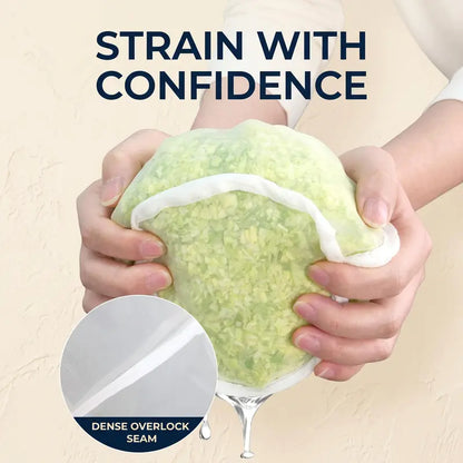 Bowl-Shaped Nylon Nut Milk Bag, Reusable Strainer Bags（3Pcs）