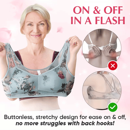 🔥Cooling Comfort Bra Made From Ice Silk And Lace👍