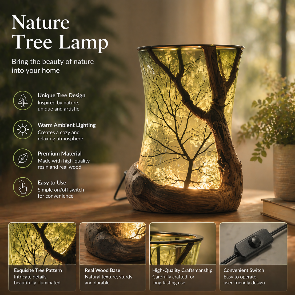 🌿“Enchanted Forest” Nature-Inspired Ambient Lamp😘Buy 2 Get 10% Off