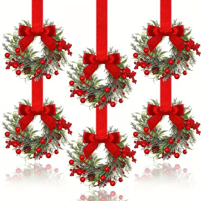 🎄Mini Christmas Wreaths✨Maximum Holiday Magic, Instant Festive Charm & Versatile Decor! 🎀