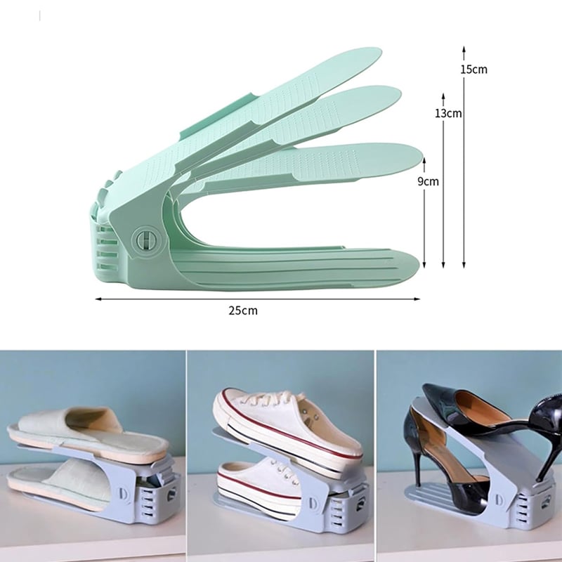🔥🔥Double Layer Free Standing Shoe Rack