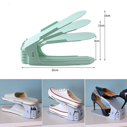 🔥🔥Double Layer Free Standing Shoe Rack