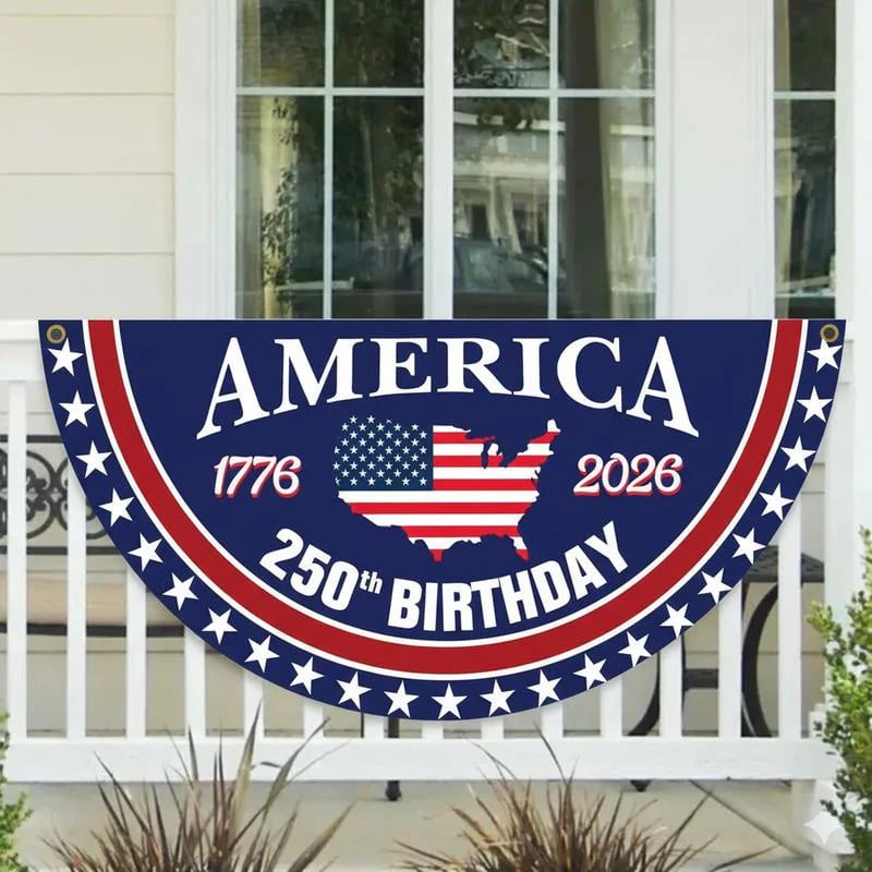 🎇 250th Anniversary USA Fan Flag 🇺🇸 | ✨Buy 1 Get 1 Free