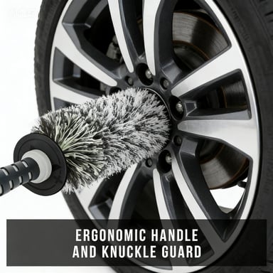 🥳V+ Wheel Barrel Brush, Cleaning Brush for Wheels