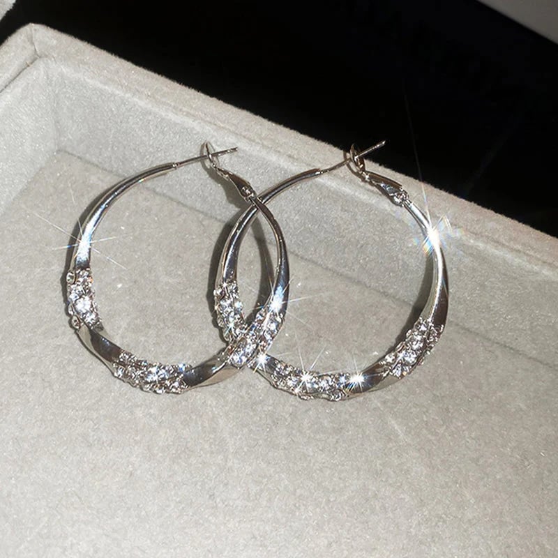 💖Circle Earrings with Zirconia
