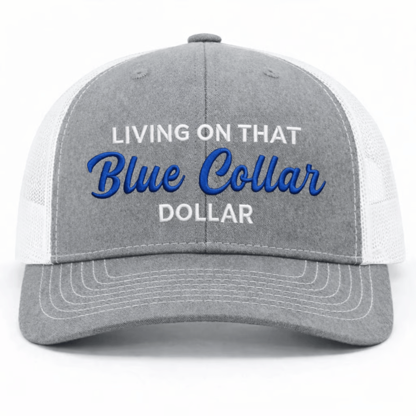 🔥🛠️🧢Blue Collar Dollar Trucker Hat – Proud Workwear Cap