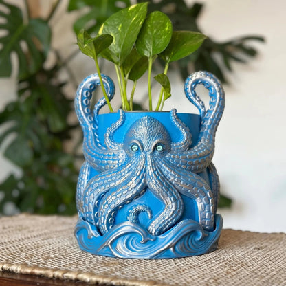 🥳3D Printed Kraken Planter – Octopus Planter with Tray🔥BUY 2 GET 10% OFF