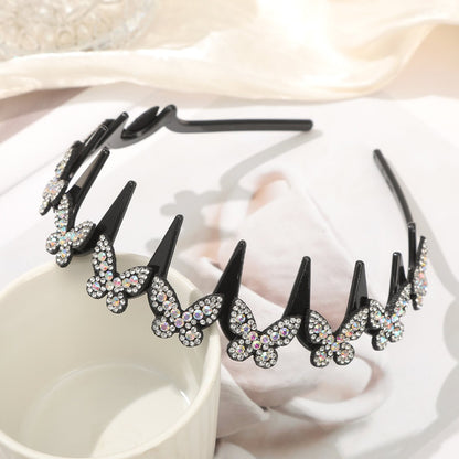 ✨ Wavy Butterfly Headband Set – Non‑Slip, Sparkling, 4 Colors
