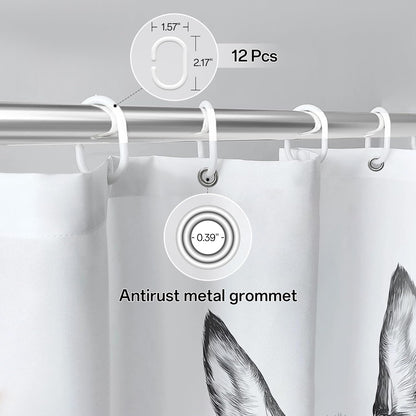 "Are You Pooping?" Donkey Shower Curtain