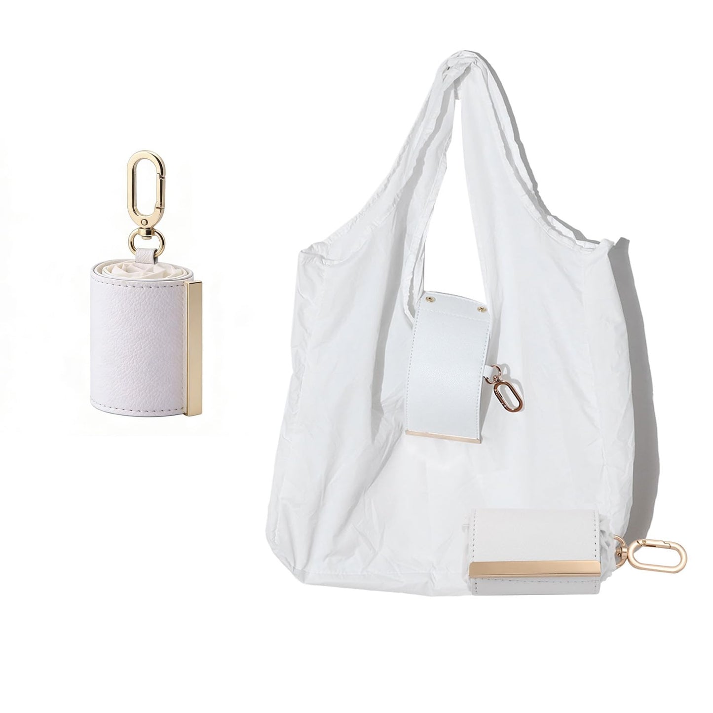 🔥LAST DAY SALE 49% OFF-👜✨Foldable Shopping Bag Keychain Eco-Friendly Reusable Tote Bag