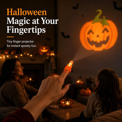 🎃 Halloween Finger Projector Lights – Mini Pattern Projector(36 Pcs)