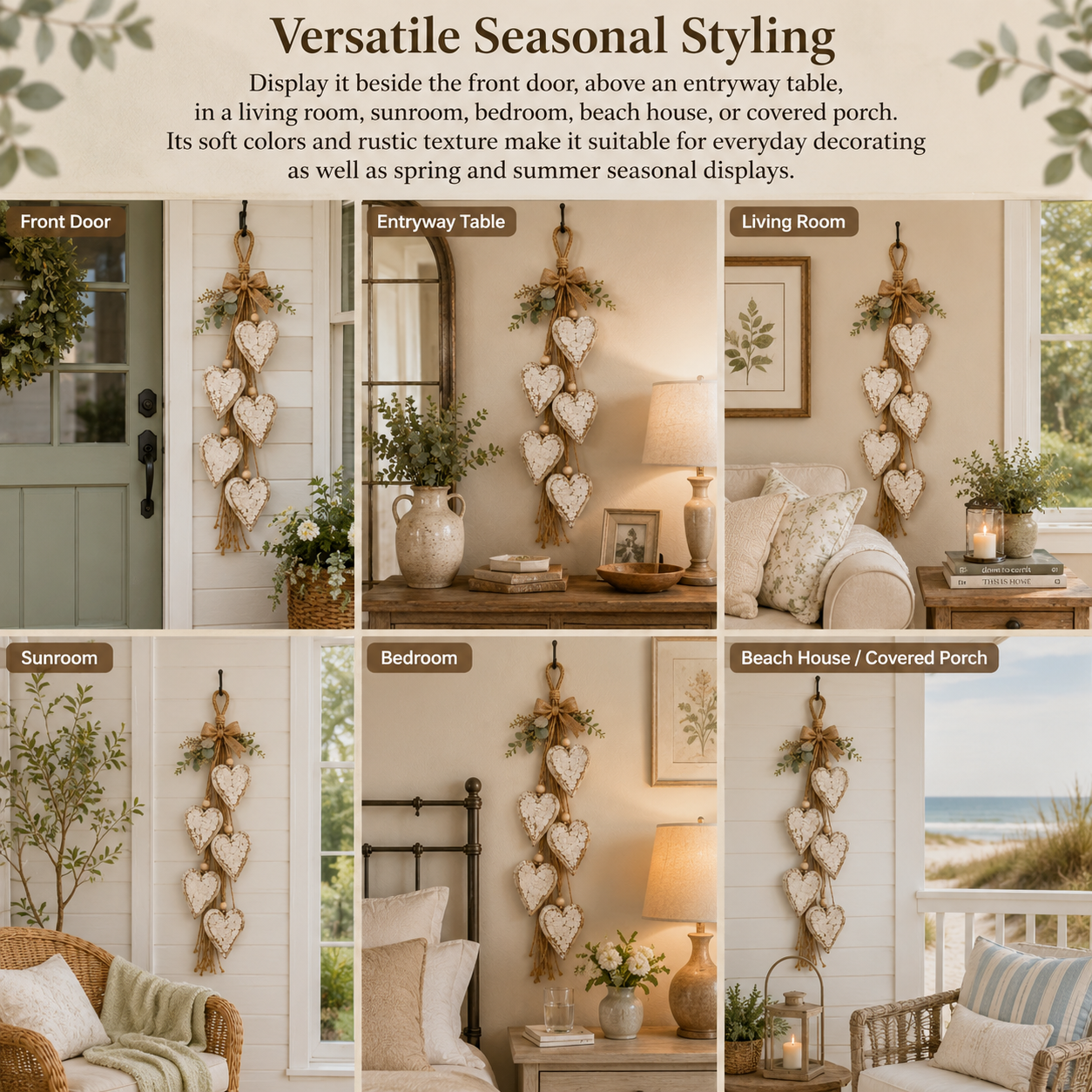 🤎 Hanging Heart Wall Decor - A Heartwarming Gift for Every Home