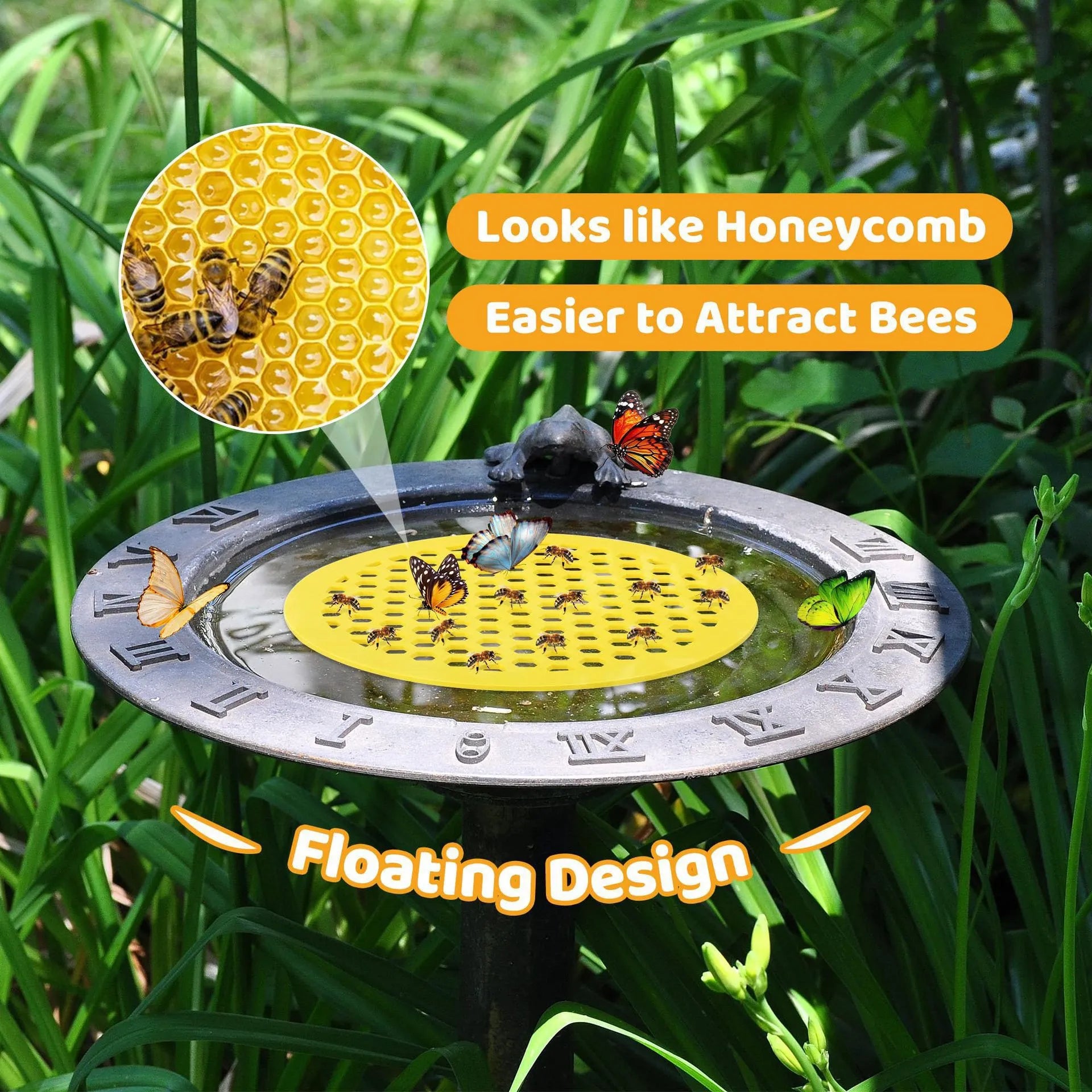🐝 Floating Bee Station - Bee-Friendly Hydration Station