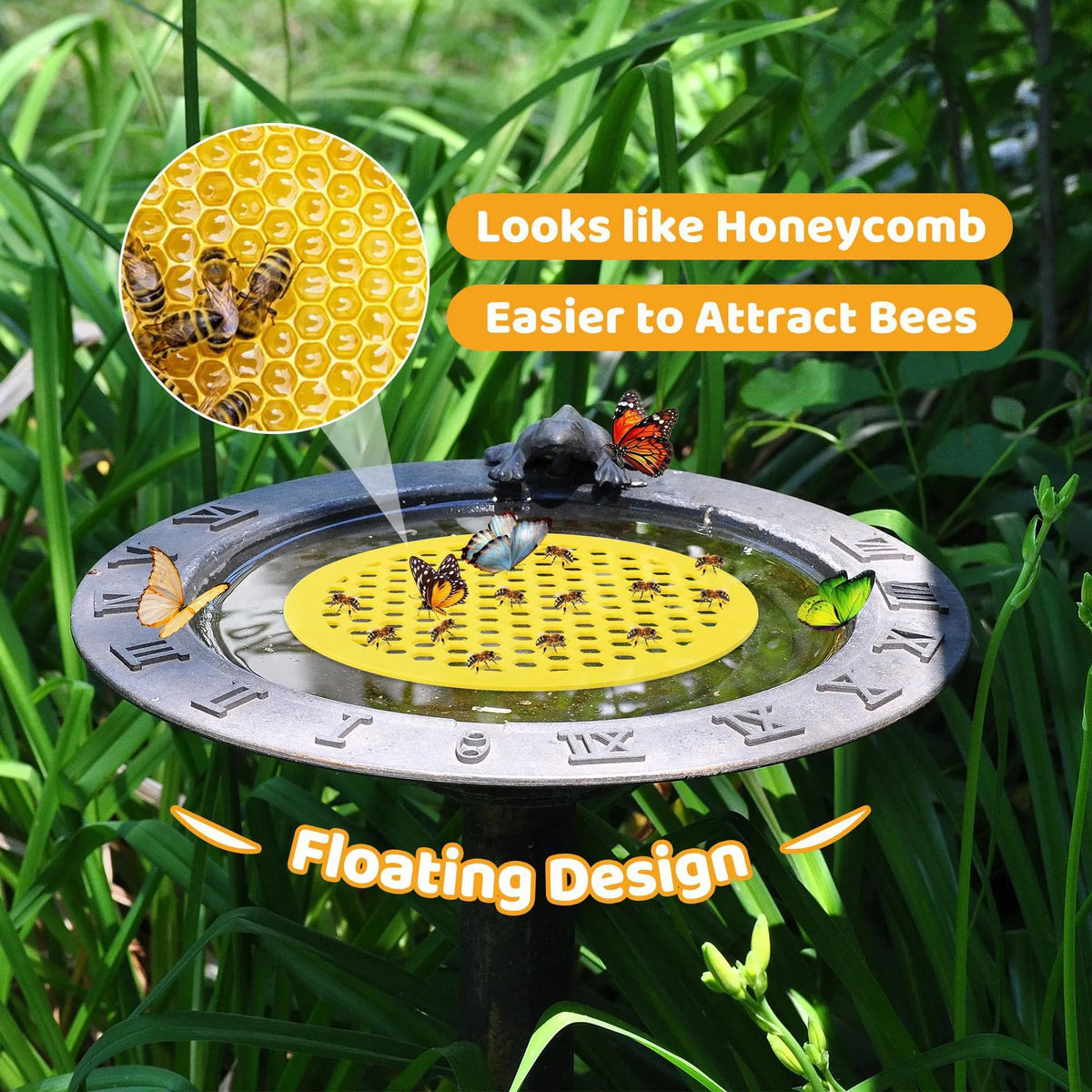 🐝 Floating Bee Station - Bee-Friendly Hydration Station