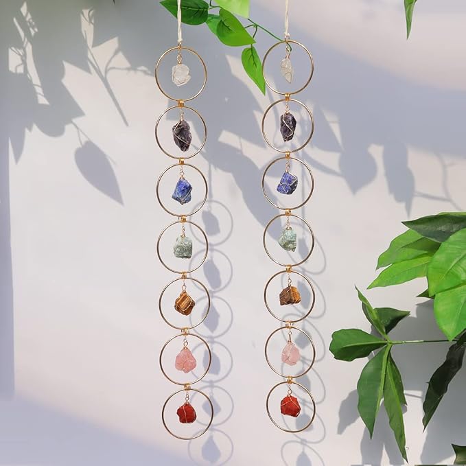 🔥Raw Crystal 7 Chakra Gemstone Wall Decor🥳Buy 2 Get 10% Off