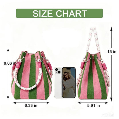 🔥HOT SALE🔥👜🏅Boho Woven Polyester Bucket Bag