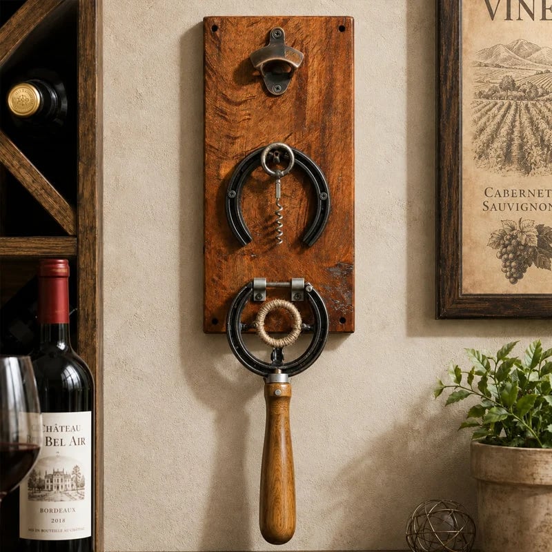 🔥LAST DAY 50% OFF - 🍷 Wall-Mounted Bottle Opener – Easy One-Hand Beer & Wine Opener