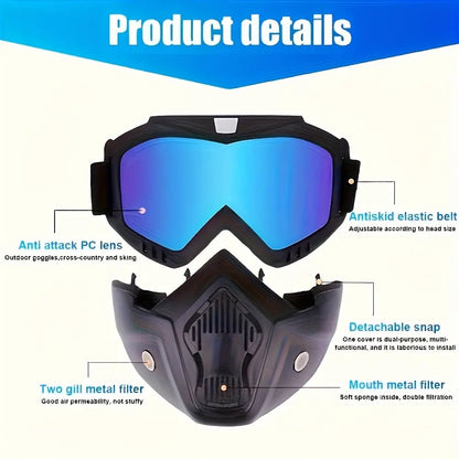 🛡️ Buy 2 Get 1 FREE – Full-Face Safety Goggles with Wide Vision Protection